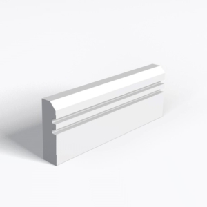 Single Chamfer & 2 Square Grooves MDF Architrave