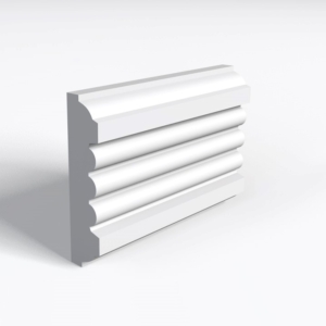 Reeded 75 MDF Architrave Skirting Board